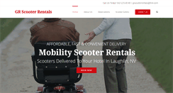 Desktop Screenshot of grscooterrentals.com