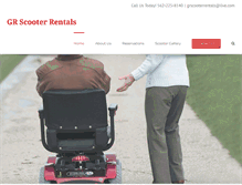 Tablet Screenshot of grscooterrentals.com